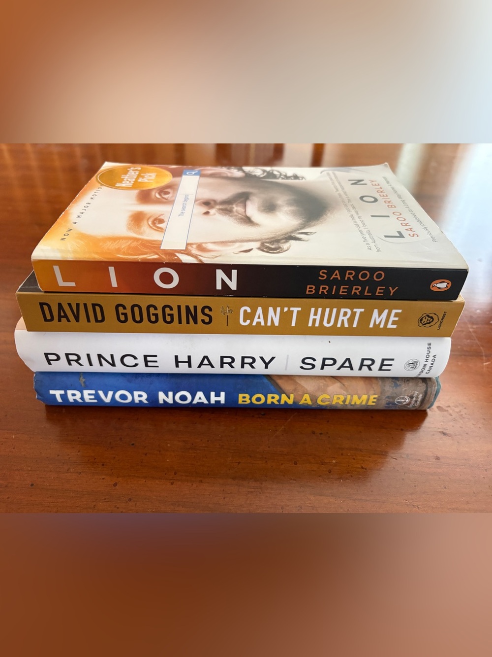 Best Selling Memoir Book Bundle | Spare, Born a Crime, Can’t Hurt Me and Lion |